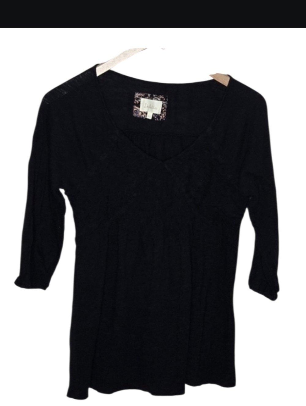 Anthropologie Deletta Black Top
